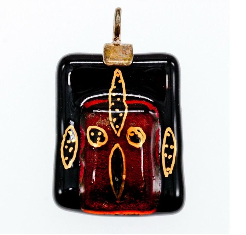 925 Sterling Silver Jewel Stone Enamel Pendant
